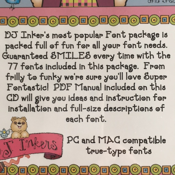 DJ Inkers Super Fontastic! Computer CD - Picture 3 of 3